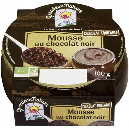 GRAND N. MOUSSE AU CHOCOLAT NOIR 100GR