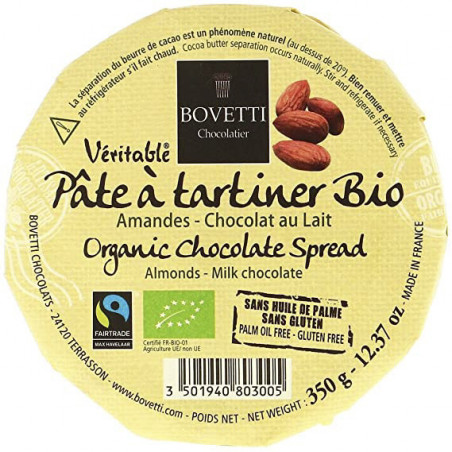 BOVETTI PATE A TARTINER LAIT AMANDES 350G